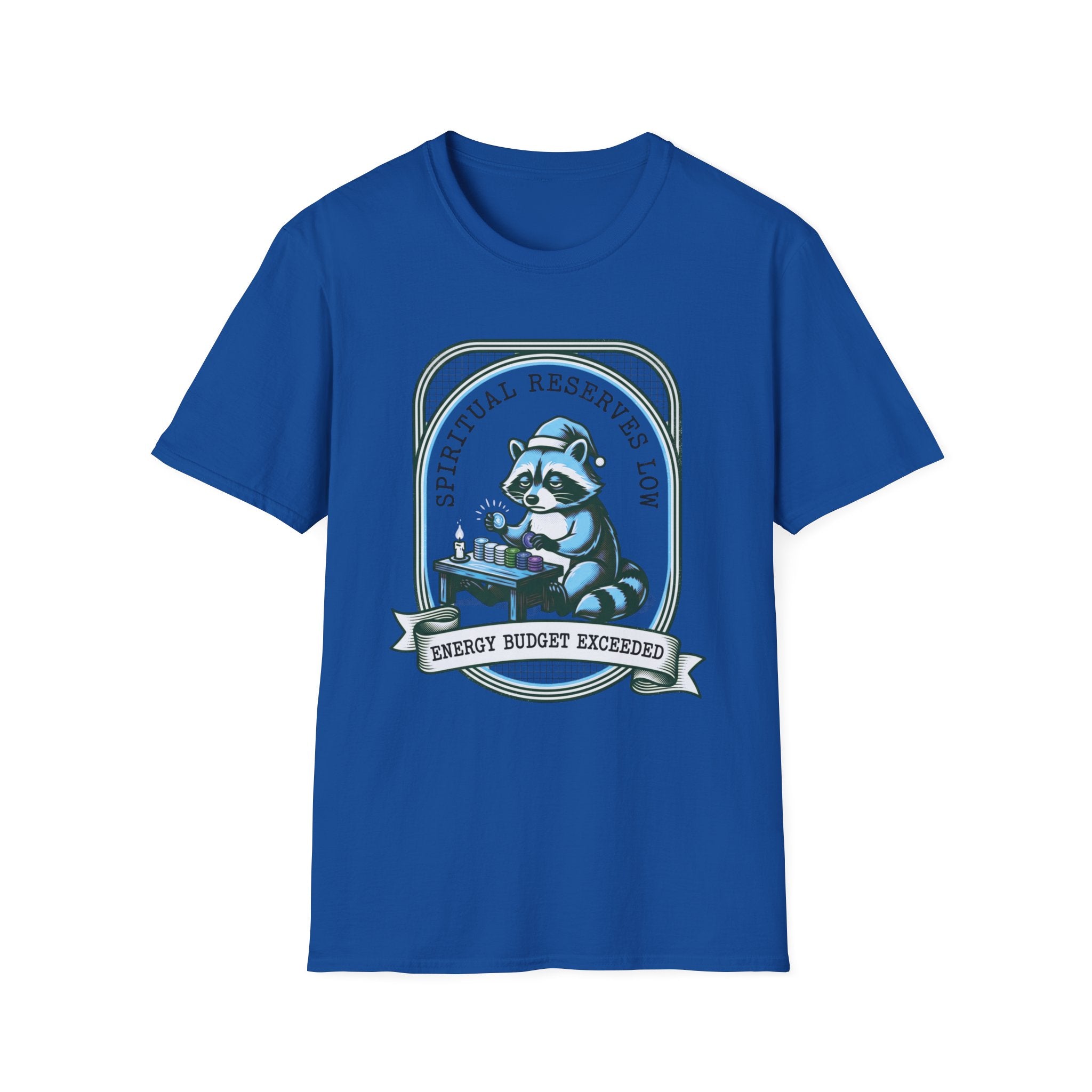 Raccoon 'Spiritual Reserves Low' Graphic T-Shirt