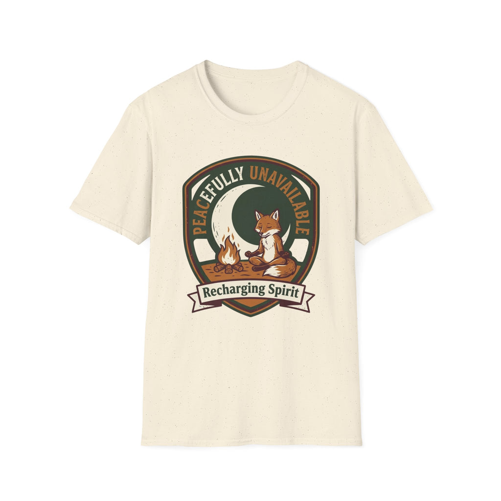 Peacefully Unavailable Fox T-Shirt | Recharging Spirit Graphic Tee