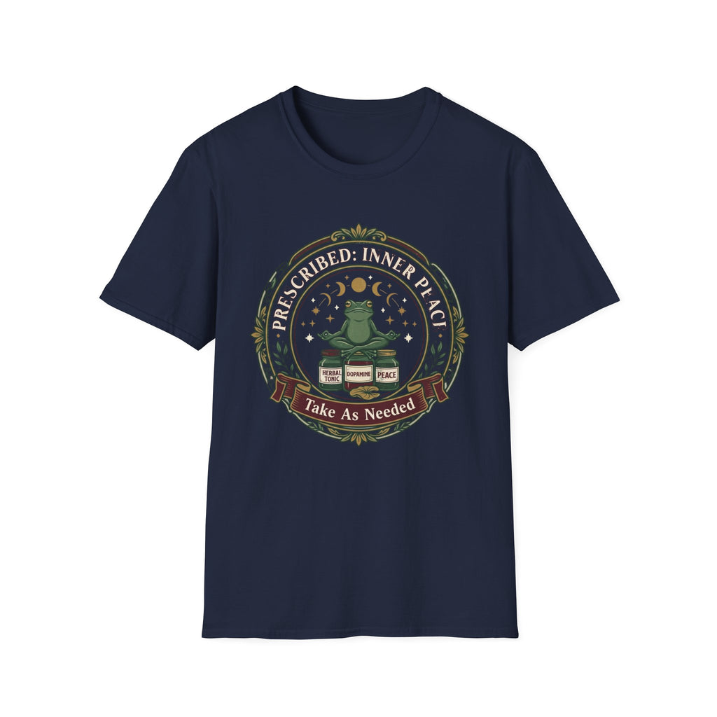 Inner Peace Frog T-Shirt | "Prescribed: Inner Peace" Meditation Tee