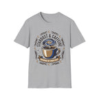 Stardust & Caffeine T-Shirt — Cosmic Coffee Lover Tee