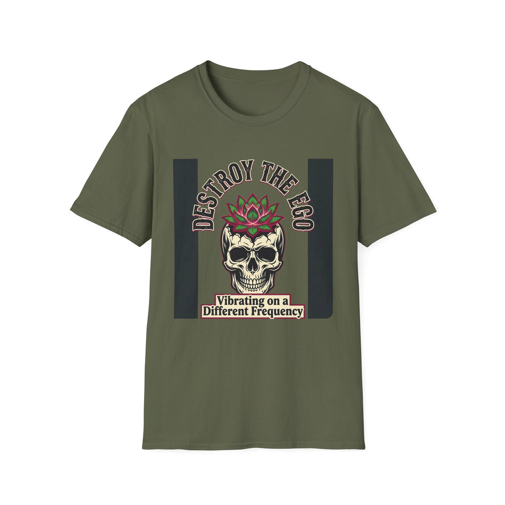 Destroy the Ego T-Shirt | Skull & Lotus Spiritual Graphic Tee