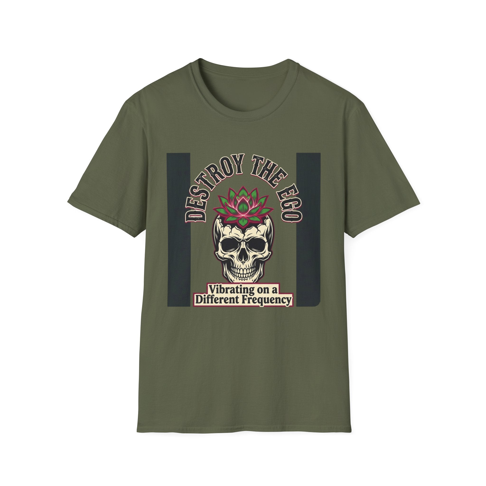 Destroy the Ego T-Shirt | Skull & Lotus Spiritual Graphic Tee