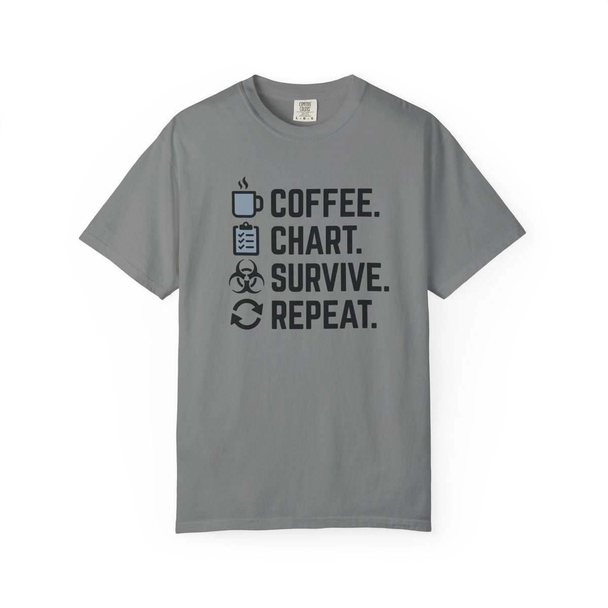 Coffee Chart Survive Repeat T-Shirt