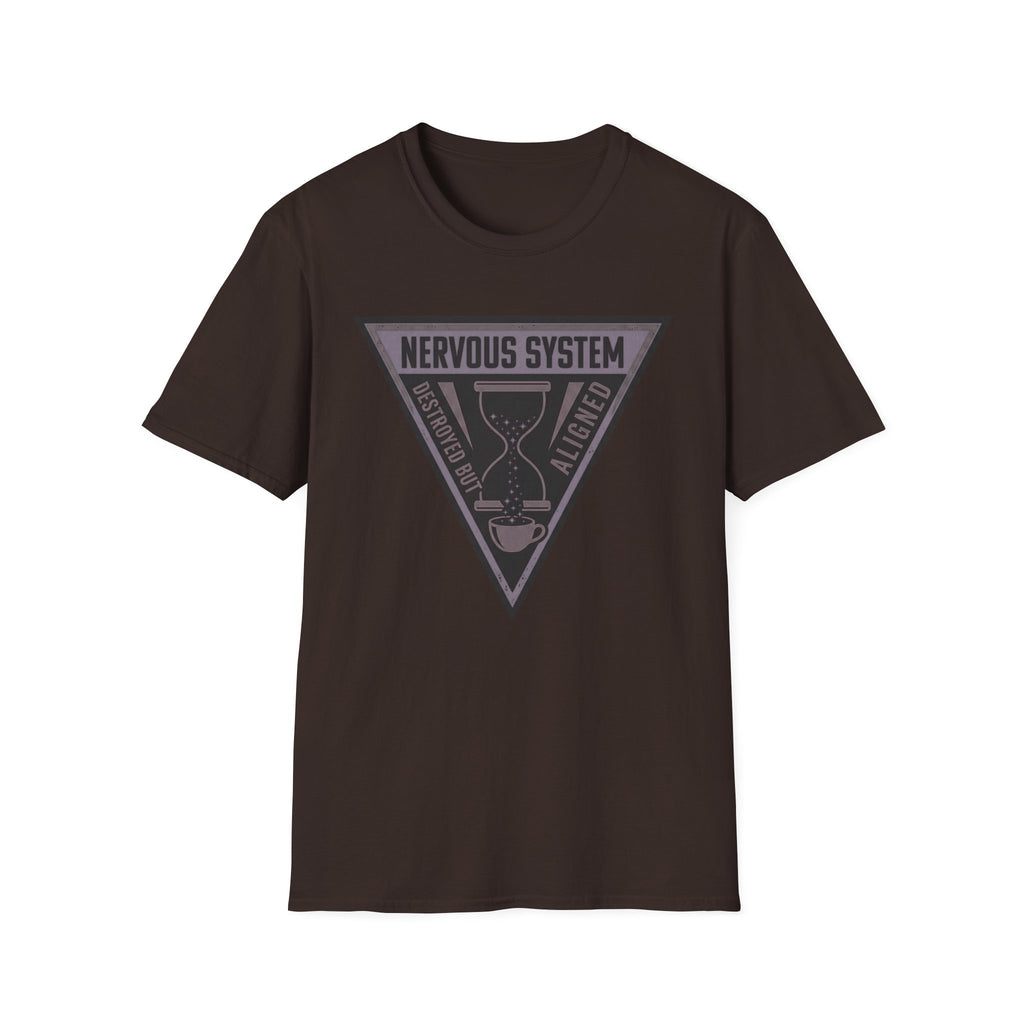 Nervous System Triangle T‑Shirt | “Nervous System: Destroyed But Aligned” Graphic Tee