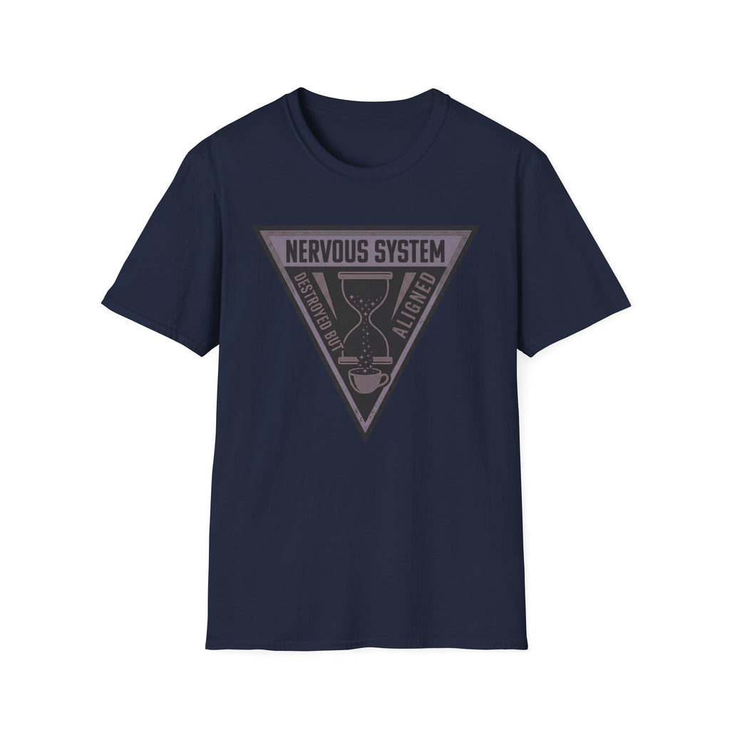 Nervous System Triangle T‑Shirt | “Nervous System: Destroyed But Aligned” Graphic Tee