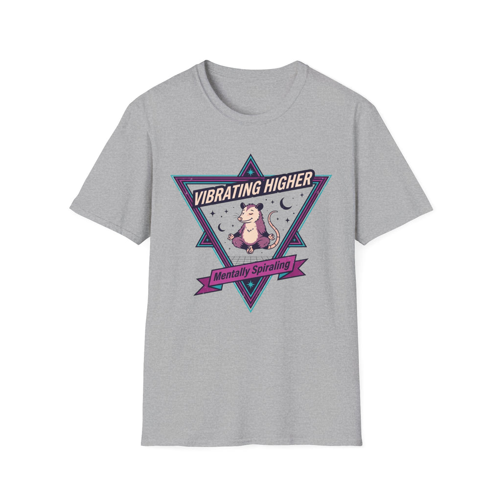 Vibrating Higher T-Shirt | ‘Mentally Spiraling’ Retro Rat Graphic Tee