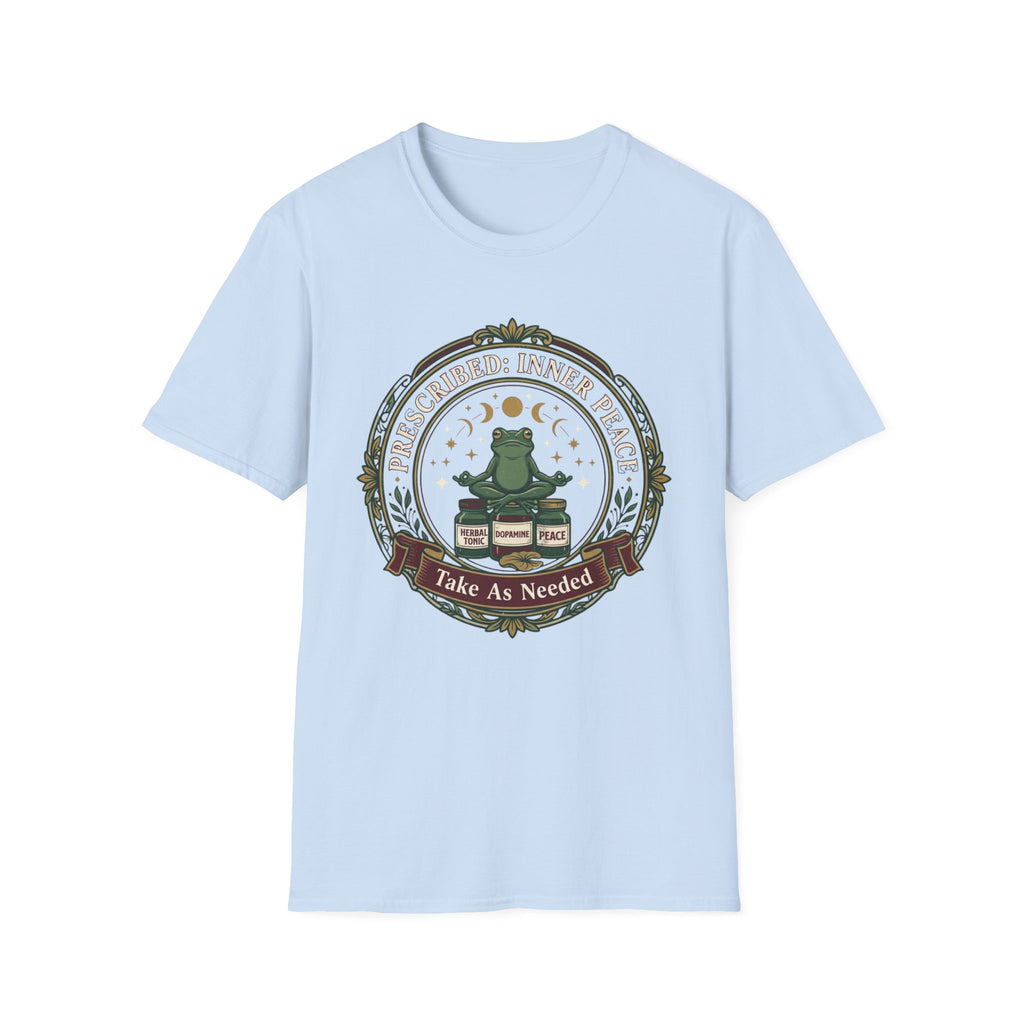 Inner Peace Frog T-Shirt | "Prescribed: Inner Peace" Meditation Tee
