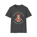Serenity Now, Naps Later T-Shirt | Cute Meditating Cat Tee