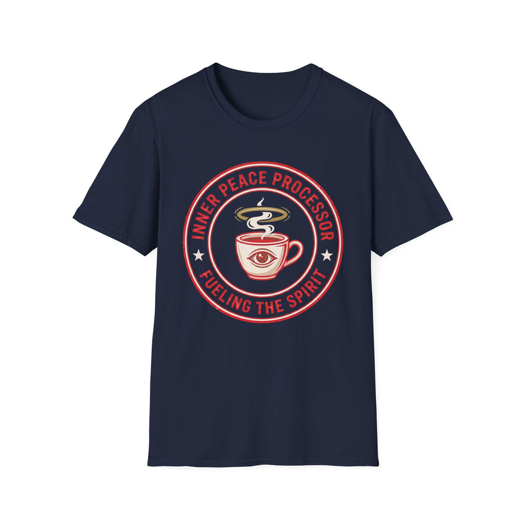 "Inner Peace Processor: Fueling the Spirit" Coffee Graphic T-Shirt