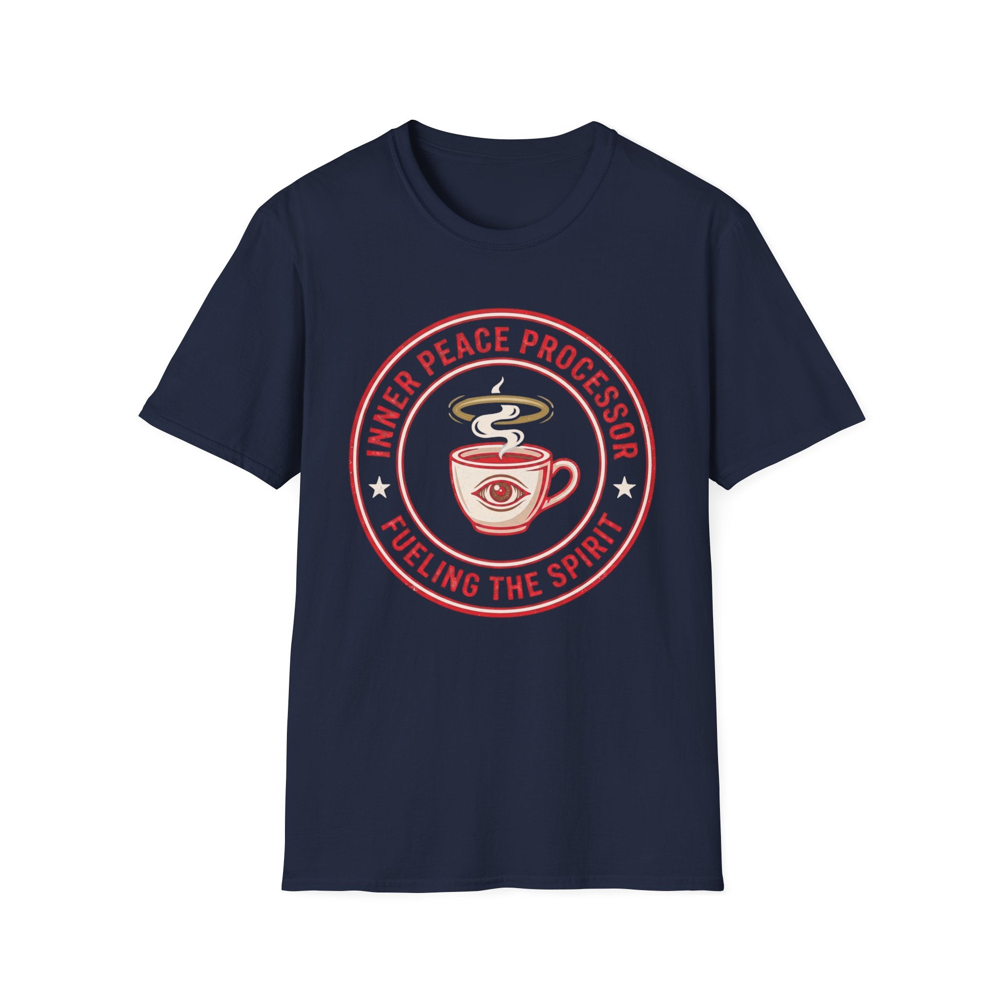 "Inner Peace Processor: Fueling the Spirit" Coffee Graphic T-Shirt