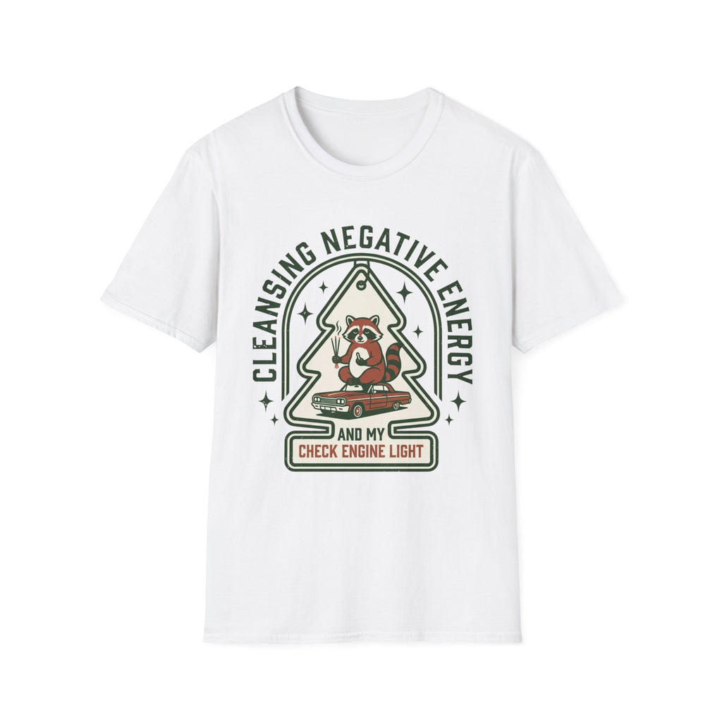 "Cleansing Negative Energy" Raccoon Graphic T-Shirt