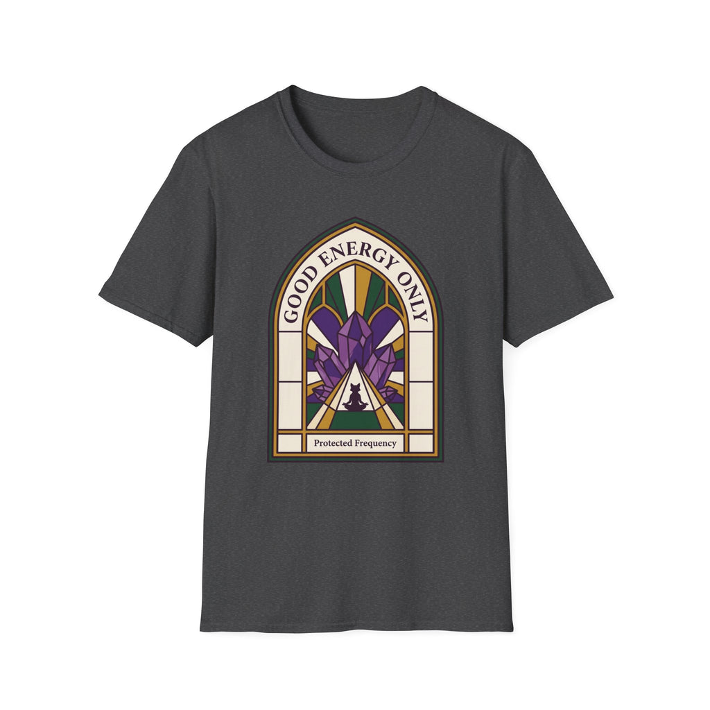 Good Energy Only T‑Shirt | Crystal Stained Glass Graphic Tee