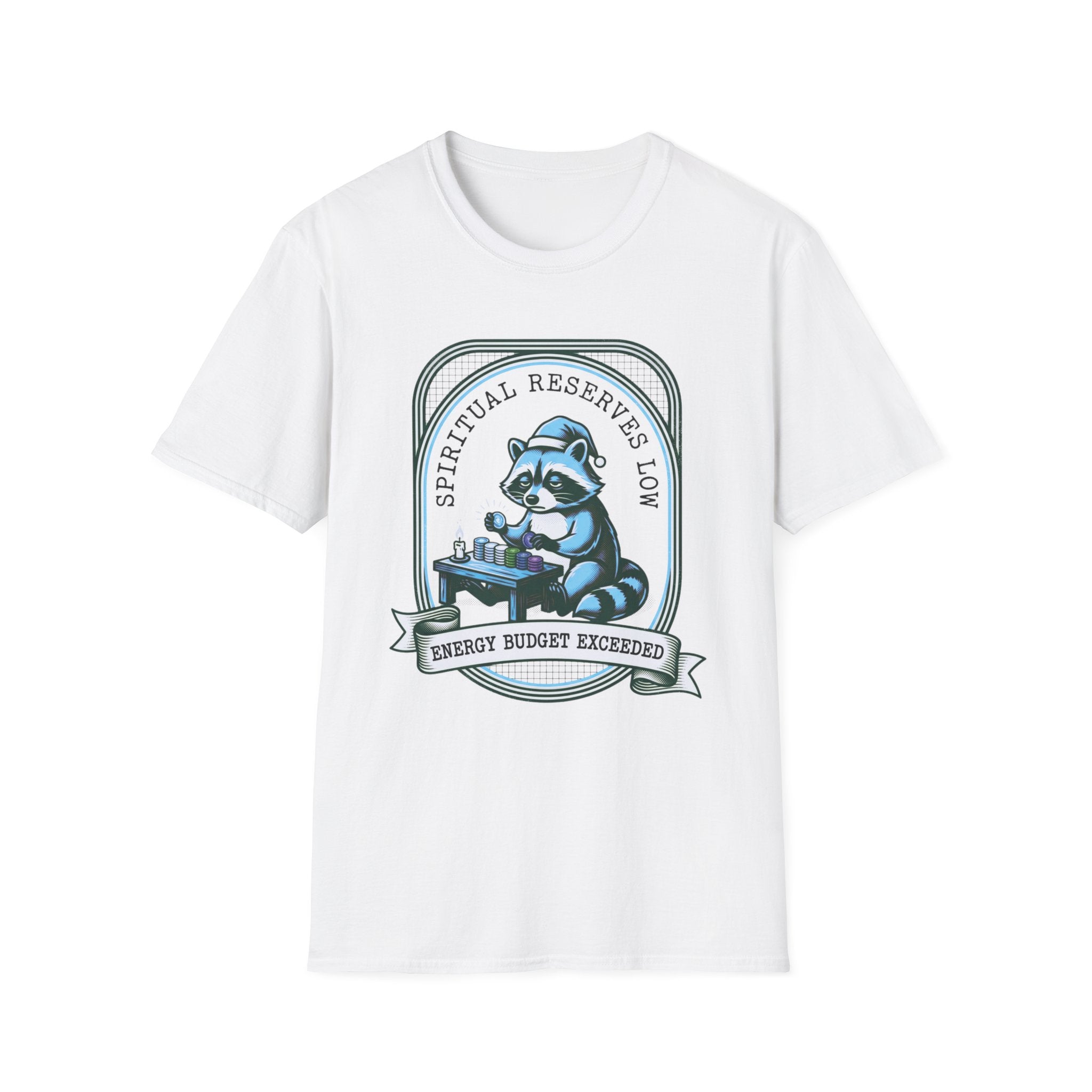 Raccoon 'Spiritual Reserves Low' Graphic T-Shirt