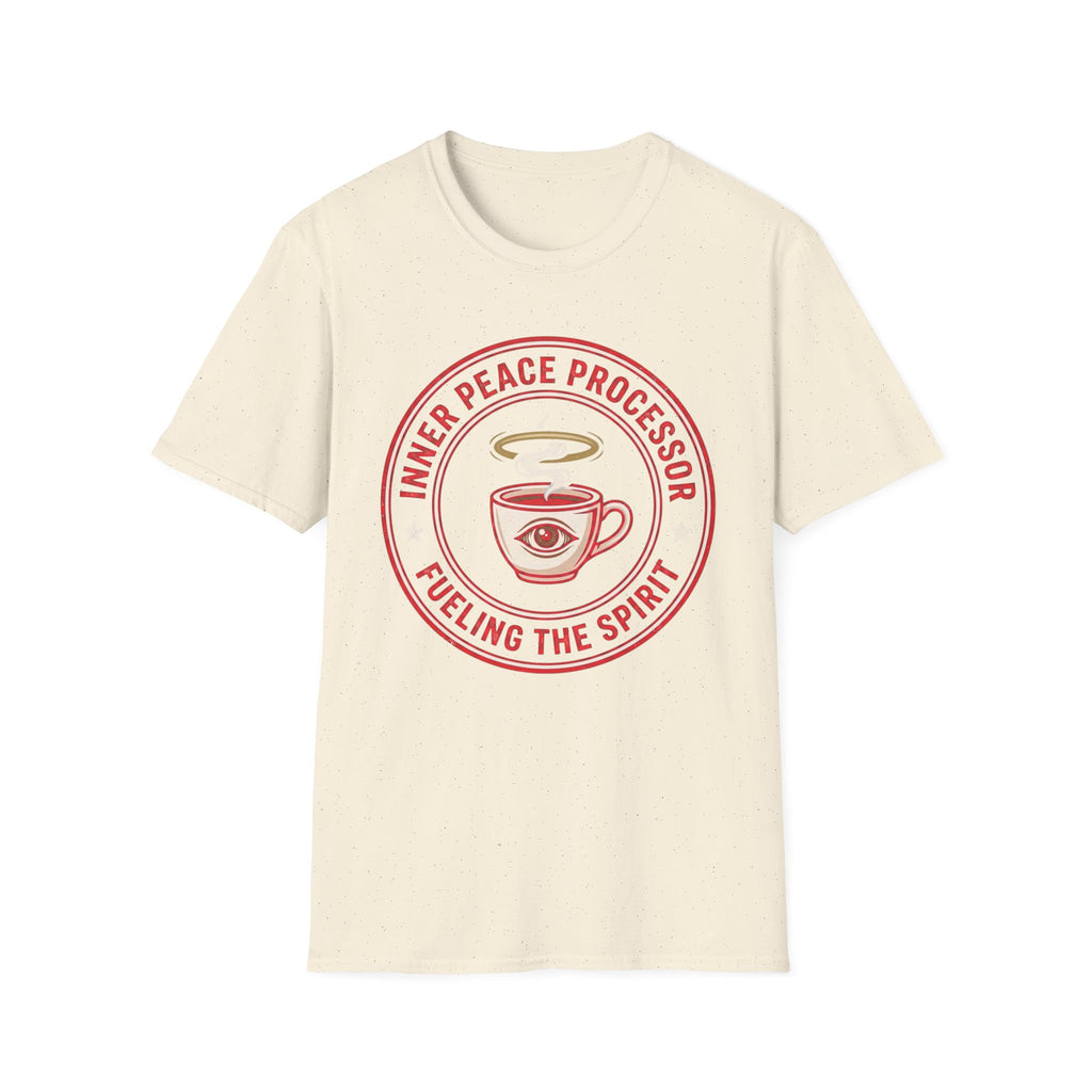 "Inner Peace Processor: Fueling the Spirit" Coffee Graphic T-Shirt