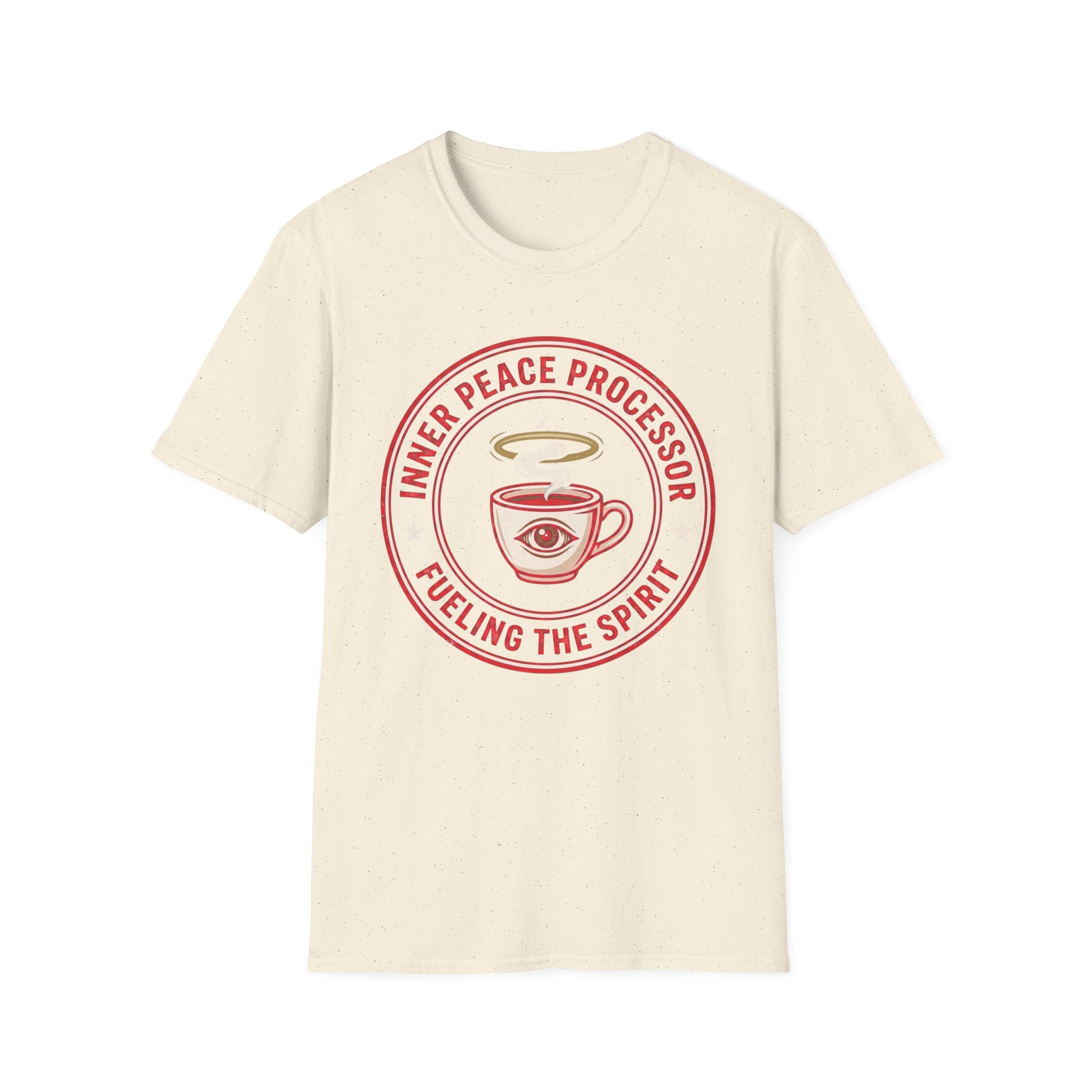 "Inner Peace Processor: Fueling the Spirit" Coffee Graphic T-Shirt