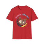 Namastay... Right Here Sloth T-Shirt | Cute Relaxed Yoga Tee