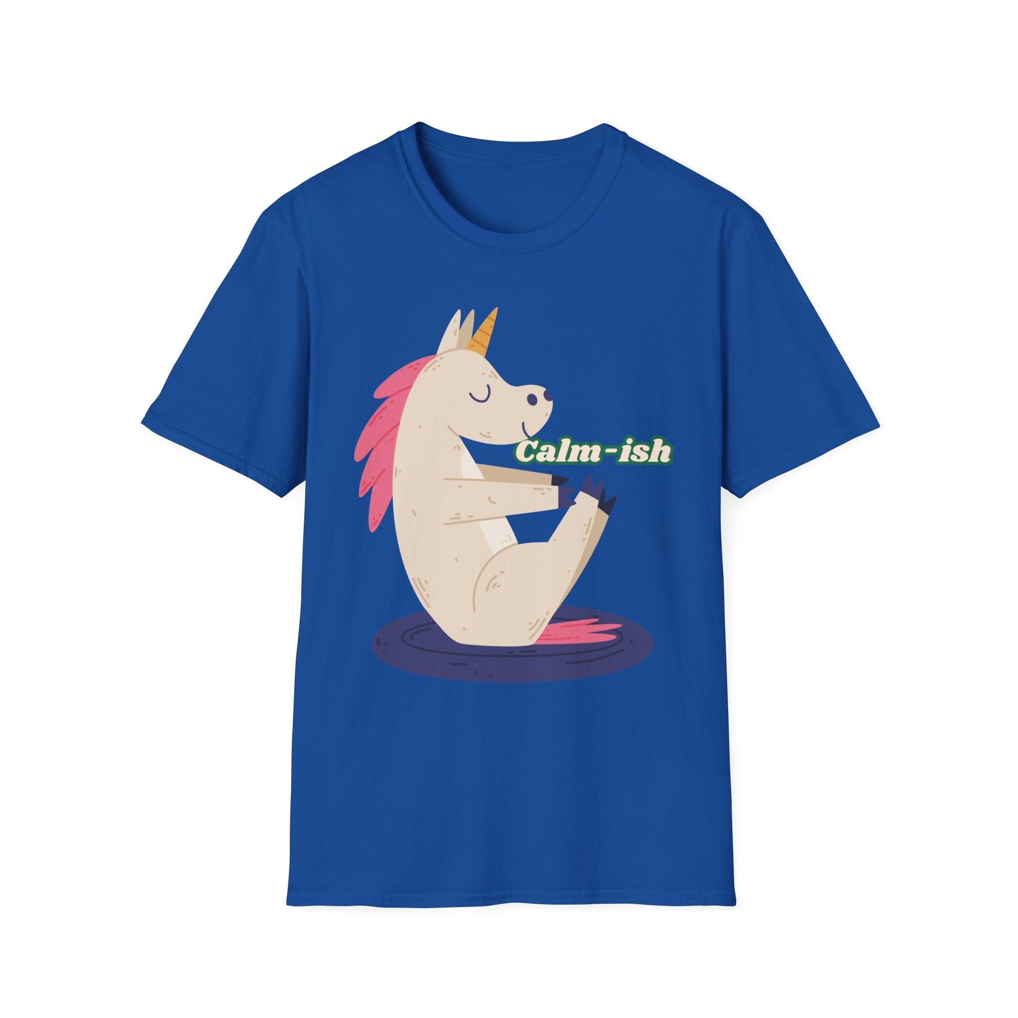 Calm-ish Unicorn T‑Shirt | Relaxed Yoga Cute Graphic Tee
