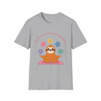 Sloth Yoga T‑Shirt | "Finding Peace, Losing Everything Else" Cute Floral Meditation Tee