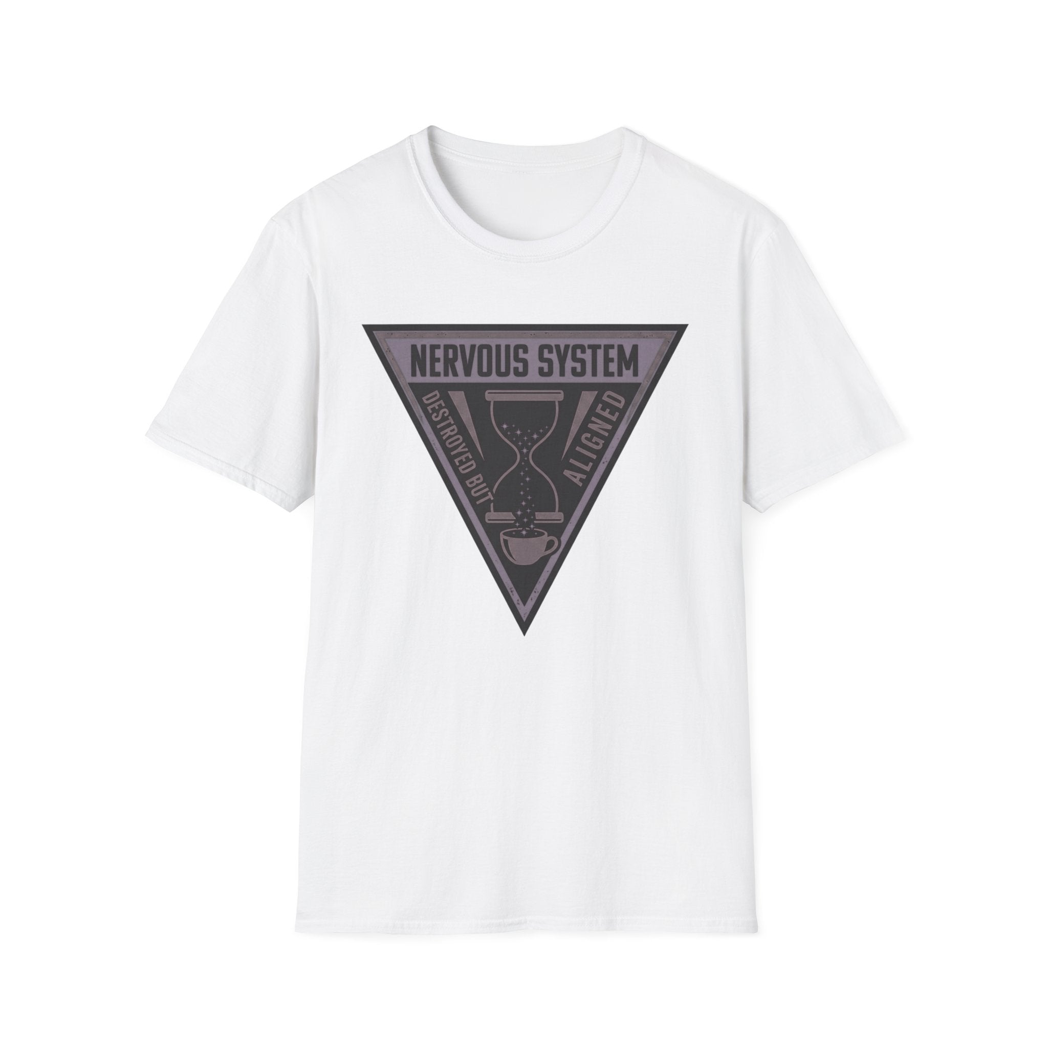 Nervous System Triangle T‑Shirt | “Nervous System: Destroyed But Aligned” Graphic Tee