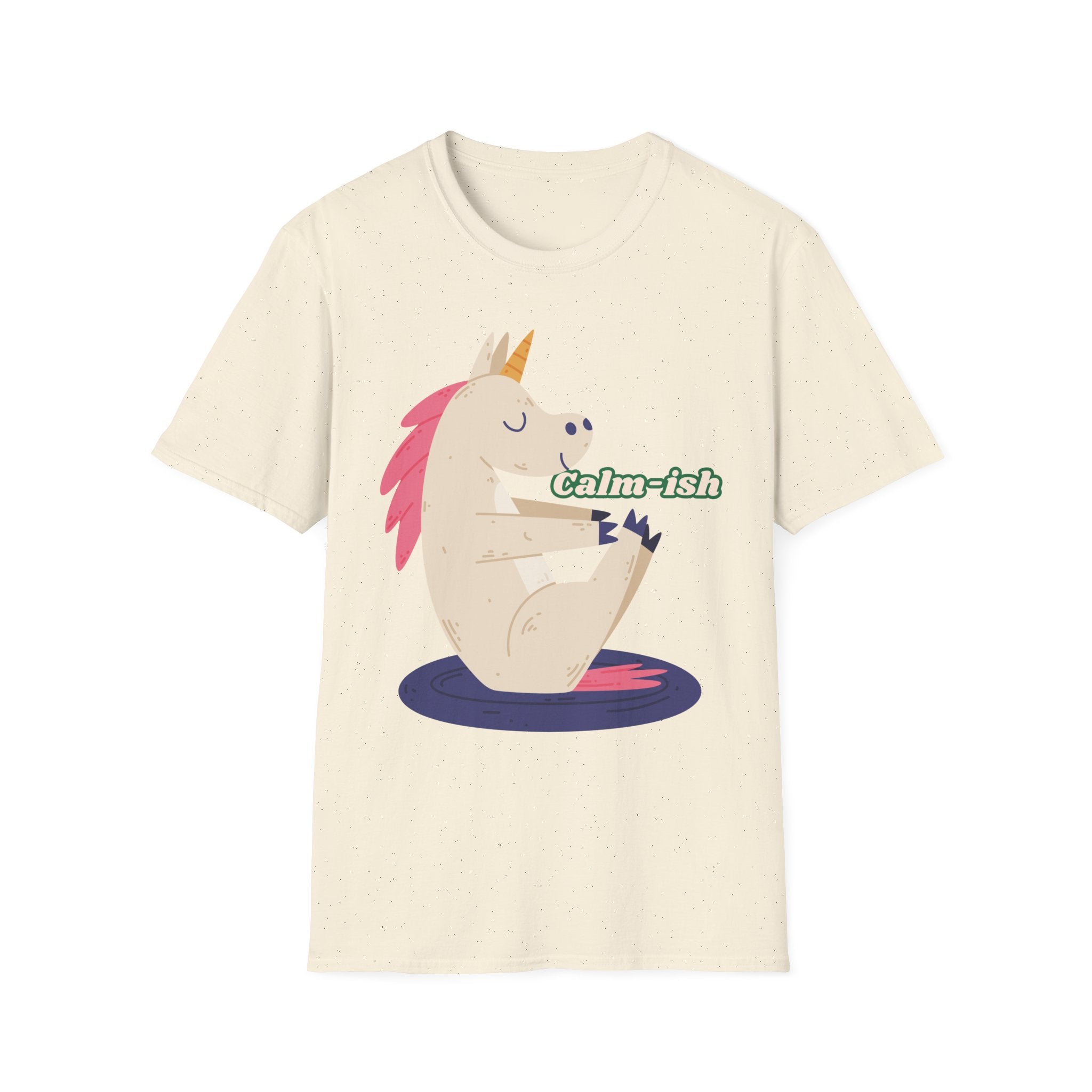 Calm-ish Unicorn T‑Shirt | Relaxed Yoga Cute Graphic Tee