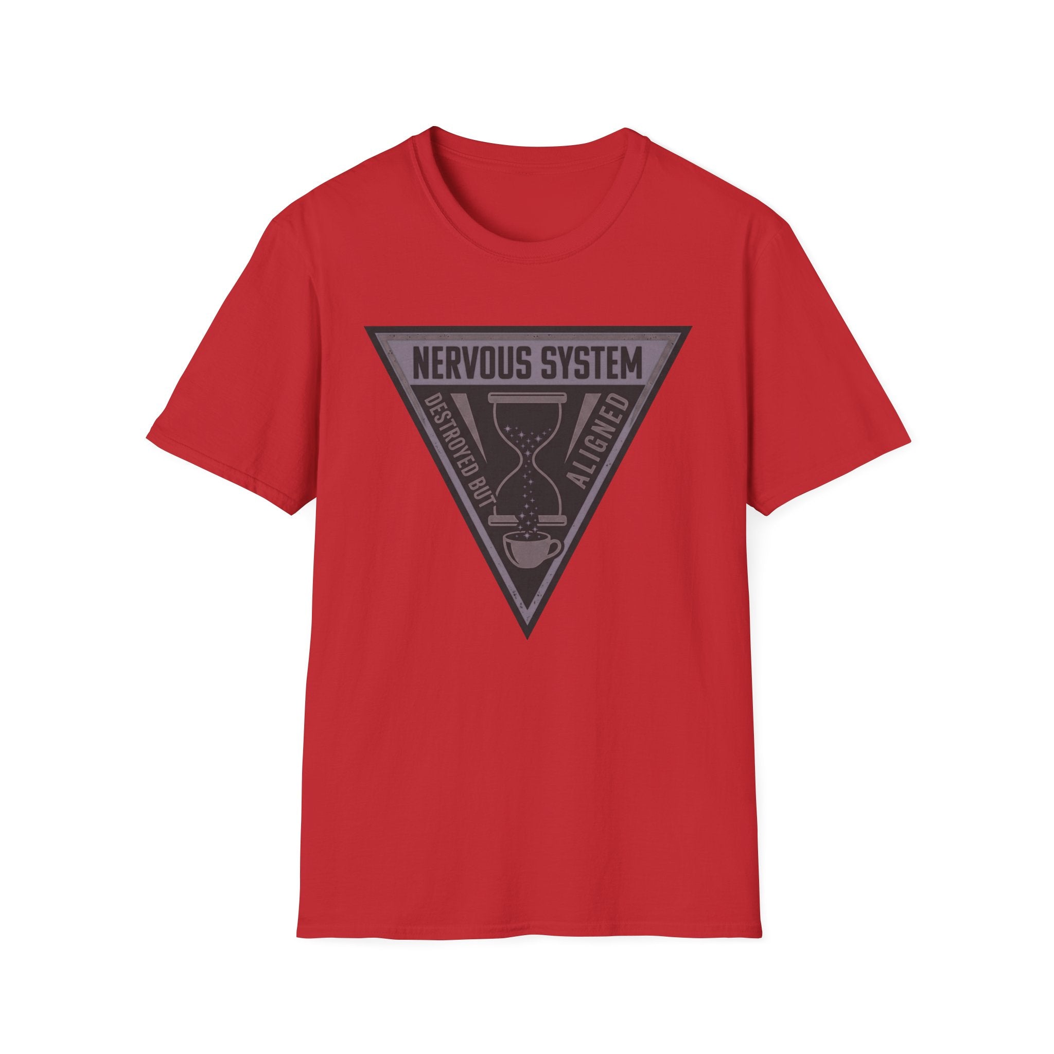 Nervous System Triangle T‑Shirt | “Nervous System: Destroyed But Aligned” Graphic Tee