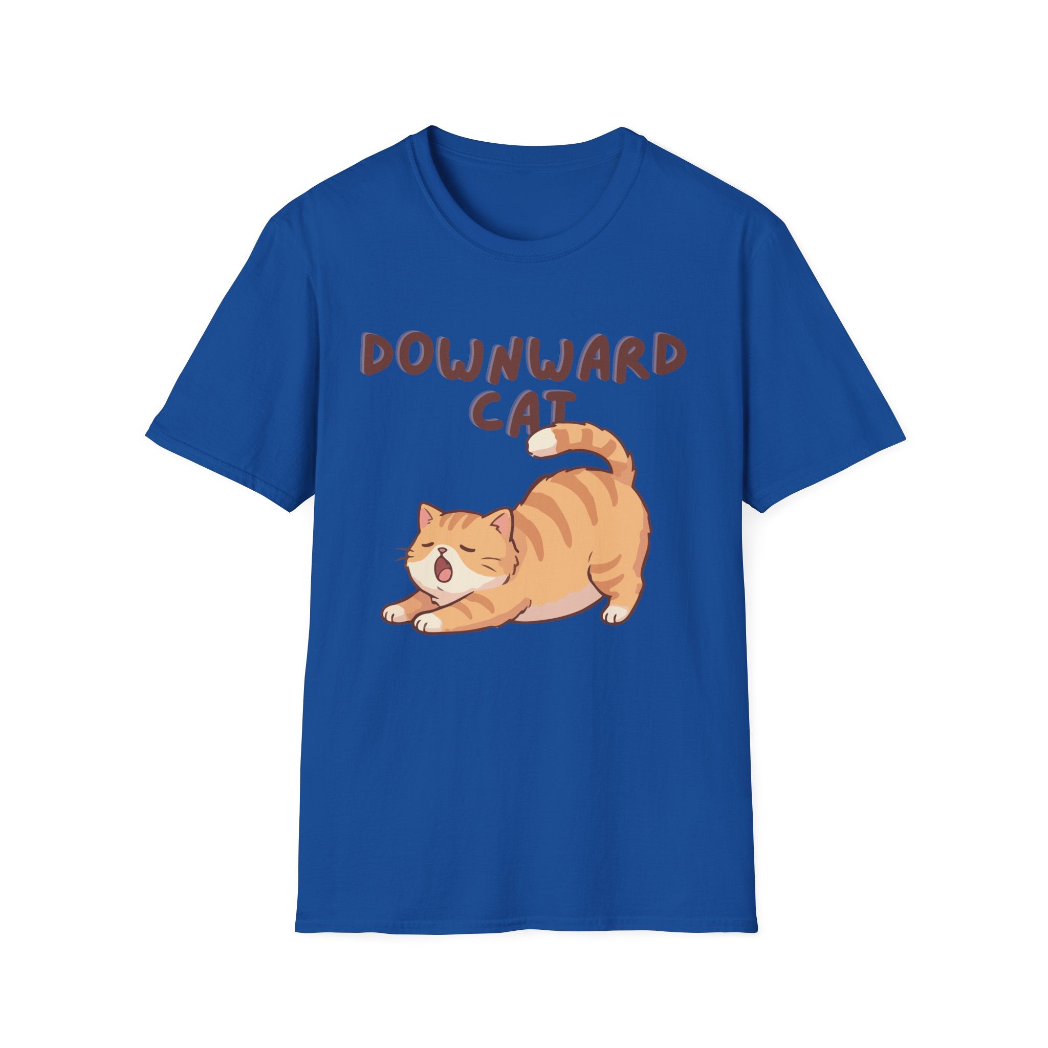 Downward Cat T-Shirt | Cute Yoga Cat Graphic Tee