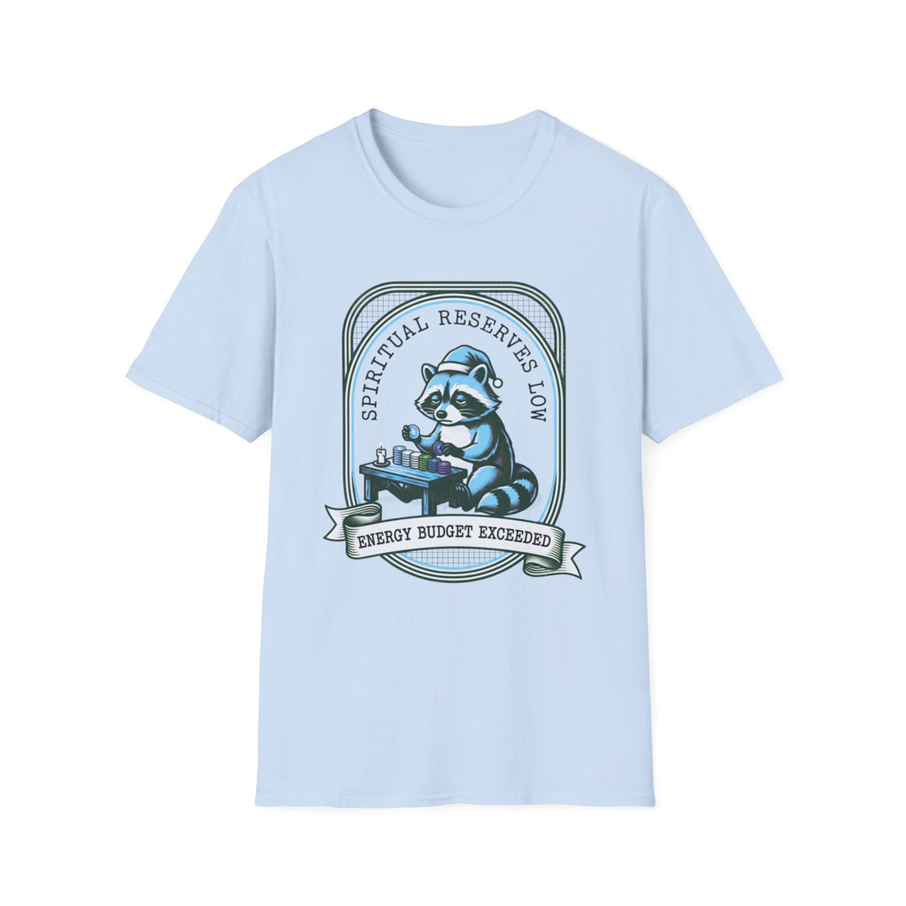 Raccoon 'Spiritual Reserves Low' Graphic T-Shirt
