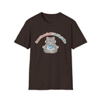 "Inner Peace Until I Get My Coffee" Cute Meditating Cat Graphic T-Shirt