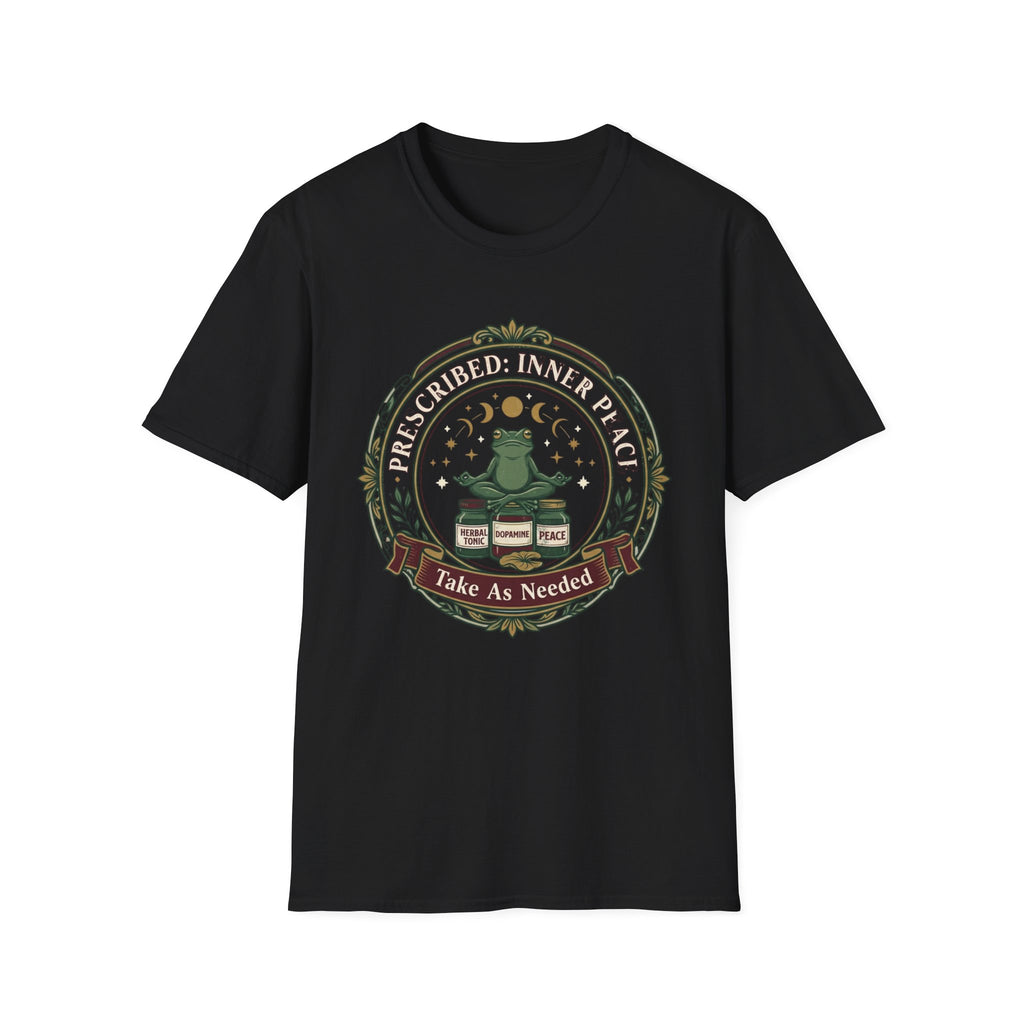Inner Peace Frog T-Shirt | "Prescribed: Inner Peace" Meditation Tee