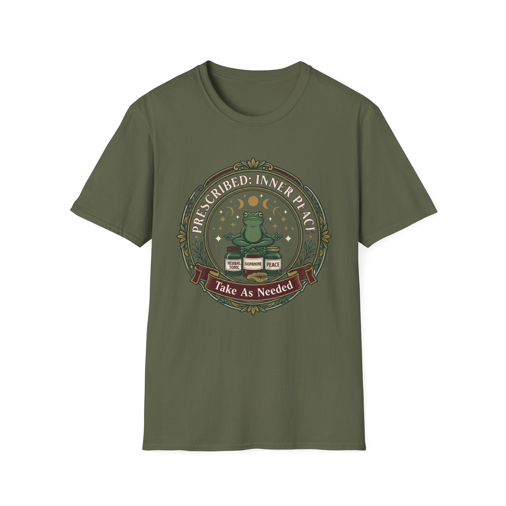 Inner Peace Frog T-Shirt | "Prescribed: Inner Peace" Meditation Tee