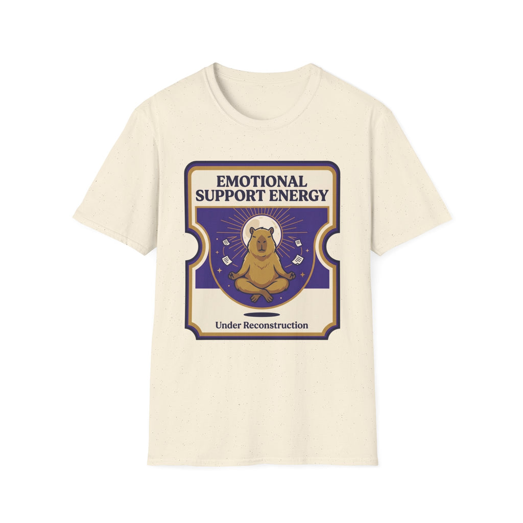 Emotional Support Energy T-Shirt | Cute Bear 'Under Reconstruction' Comfort Tee