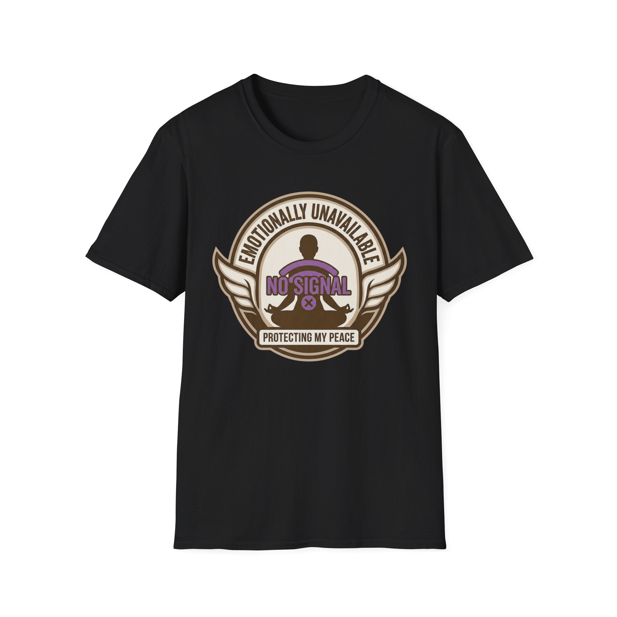 Emotionally Unavailable T-Shirt | "No Signal" Protective Peace Graphic Tee