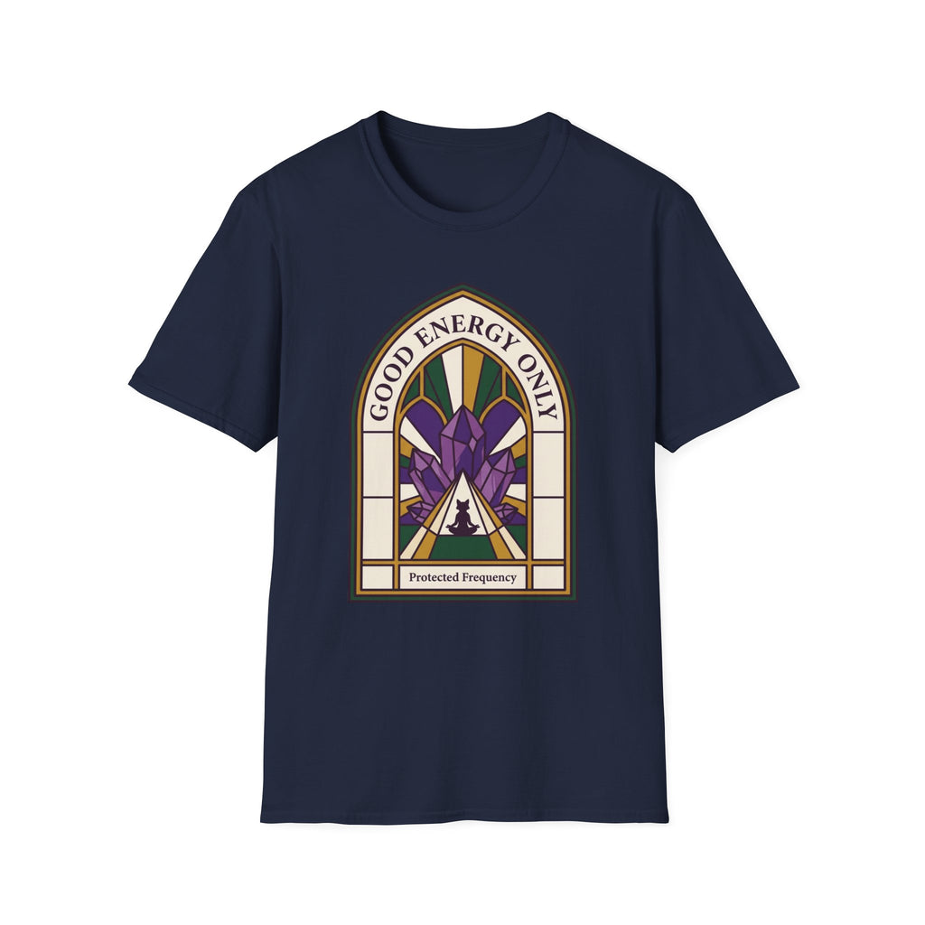 Good Energy Only T‑Shirt | Crystal Stained Glass Graphic Tee